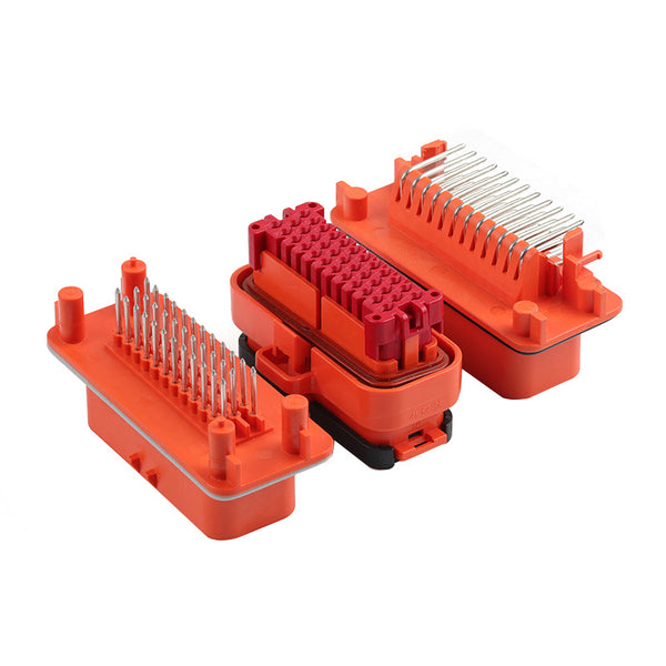 DRB connector TE series 35 hole orange female terminal housing 776164-6 wire to board straight pin socket 776231-6 bent pin socket 776163-6