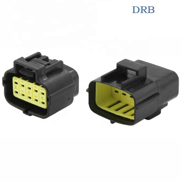 DRB connector 10 position waterproof harness plug 174655-2 wire to wire 174657-2 terminal housing 2822395-1 male and female plug DJ71016Y-1.8-11/21