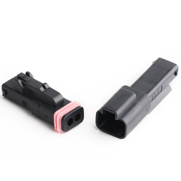 DRB connector ITT type 2-position sheath 132015-0071 male and female terminal housing black 132015-0072 waterproof plug plug