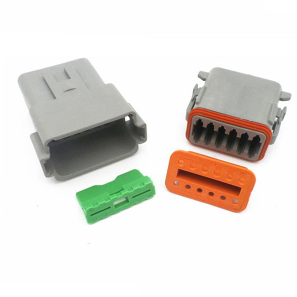 DRB connector 12 position DEUTSCH type DT04-12P/DT06-12S automotive wire harness plug male and female plastic shell connector