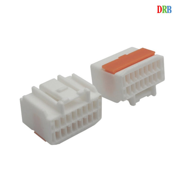 DRB connector 16 position automotive connector 6098-1624 wire harness plug terminal housing with lock