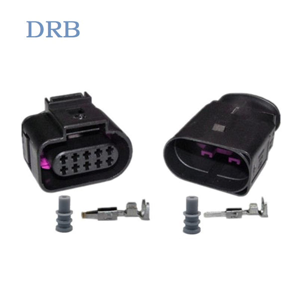 DRB connector 10 position male and female terminal housing 1J0973715 1J0973815 connector sheath DJ7102B-1.5-11/21