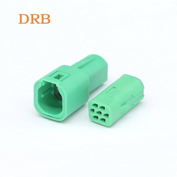 7 positions automotive connector 2822343-1 wire to wire 2822344-1 male female docking plug DRB waterproof green terminal housing