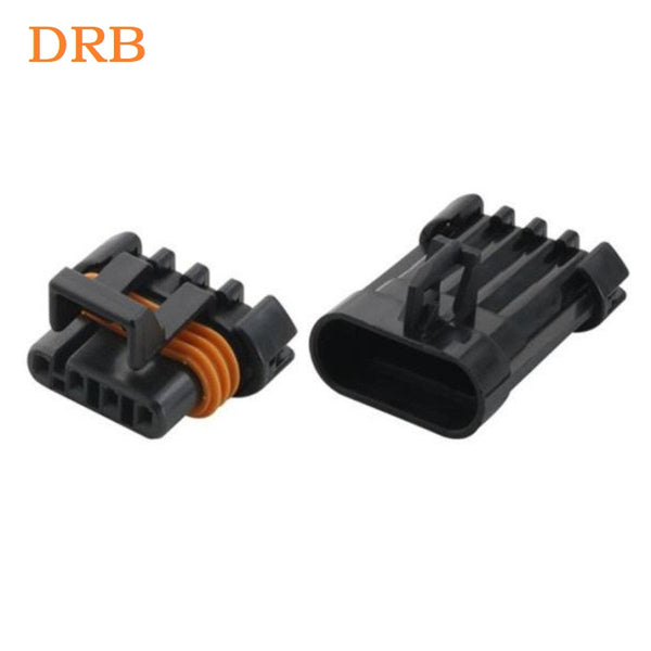 4P Automotive Connector 12162102 Male/Female Terminal Black Shell 12162144 Waterproof Connector DJ7043Y-1.5-11/21
