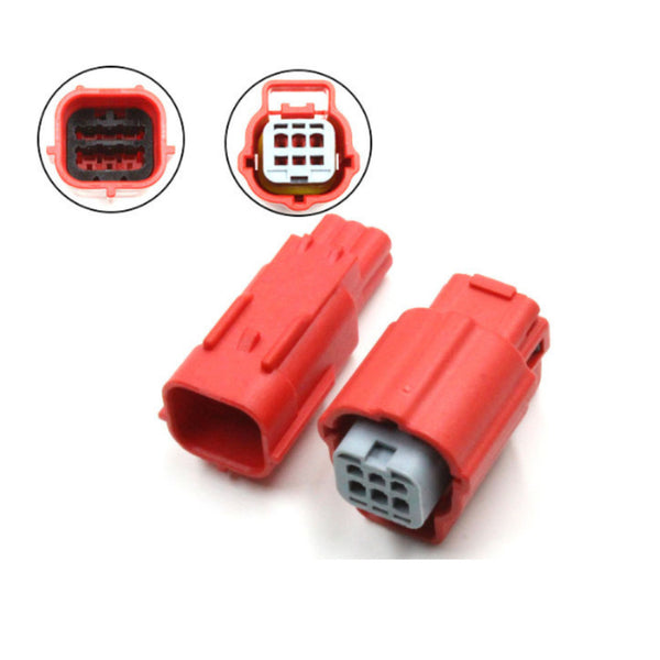 MWTPB-06-1A-R Red 0.6 Series Automotive Connector Plug in MWTRB-06-1A-R