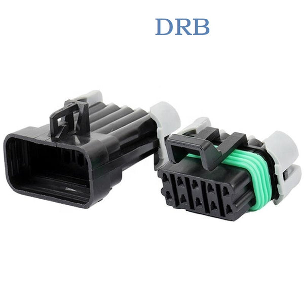 DRB connector 10 pin terminal housing 12177081 male and female 12045808 automotive gasoline pump plug 12065425 with terminal DJ7101Y-1.5-21/11