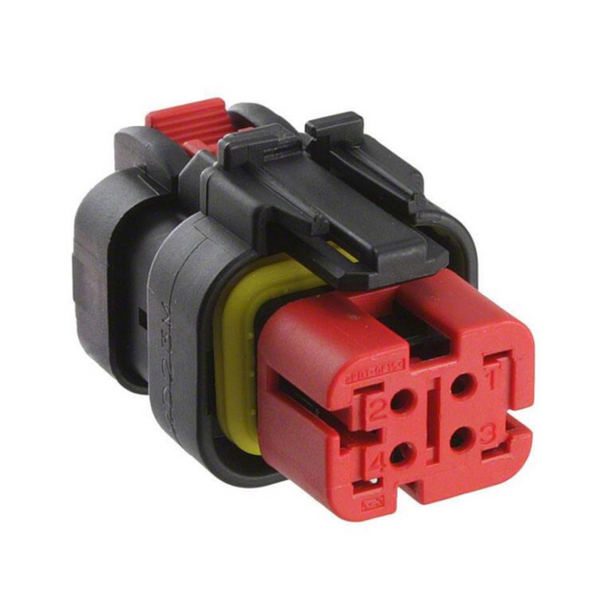 4hole 776488-1 automotive waterproof connector with male busbar plug and terminal 776487-1