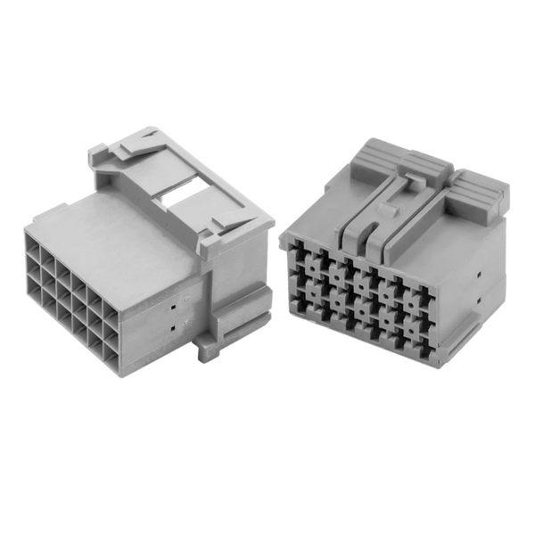 DRB connector TE 2.8 series 18 way 1-967629-1 wire to wire 1-967624-1 terminal and housing