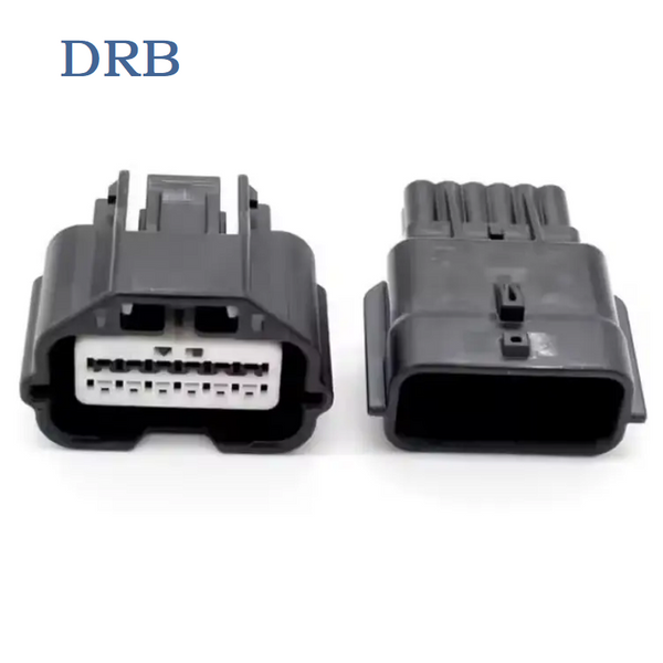 DRB connector 12P 025 RH BLK Yazaki type 7283-8854-30 wire to wire 7282-8854-30 waterproof terminal black housing