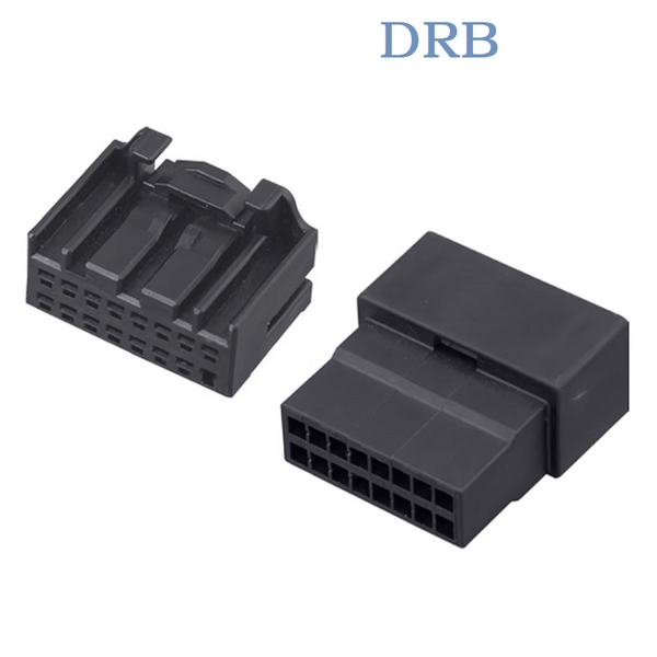 DRB connector 16 position male and female terminal housing DJ7165-1.5-21/11 automotive wiring harness plug