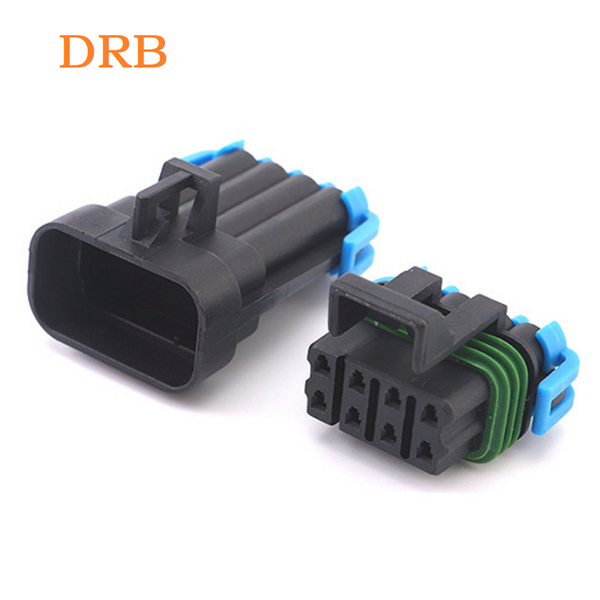 8position DRB connector 1.5mm series black housing Delphi 12047931/12047937 wire to wire waterproof connector DJ7084Y-1.5-11/21