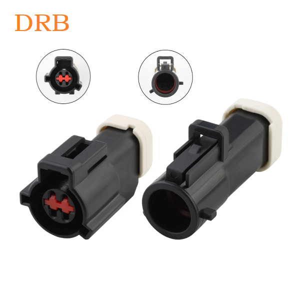 4-way car connector DJ70410A-1.5-11/21 circular car water temperature sensor harness plug black housing