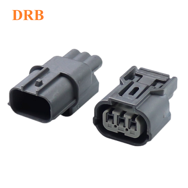3P car connector 6189-0968 daytime running light harness plug gray lower slot position DJ70310B-1-11/21