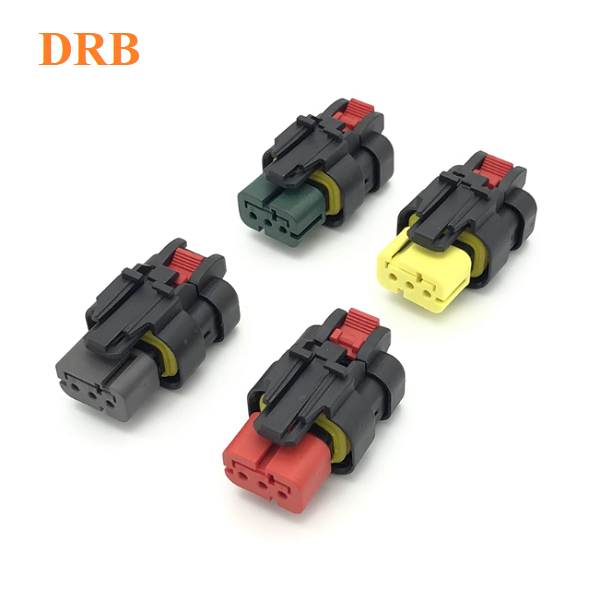 TE type 3-position 1.5mm black automotive waterproof connector 776523-1/2/3/4 automotive wire harness corresponding plugs