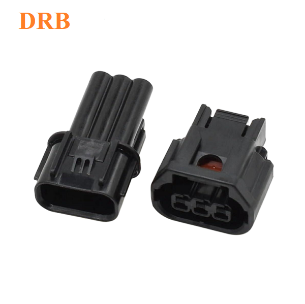 3P waterproof car sensor plug 6189-7494 connector 1.5mm series male and female black housing DJ70316C-1.5-11/21