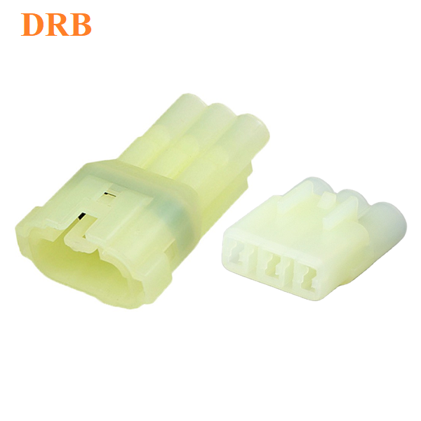 3-Position Waterproof Connector 6180-3451 Male/Female Terminal 6187-3801 Automotive Oxygen Sensor Oil Pump Plug Black/Natural Color Housing DJ7035F-2.2-11/21